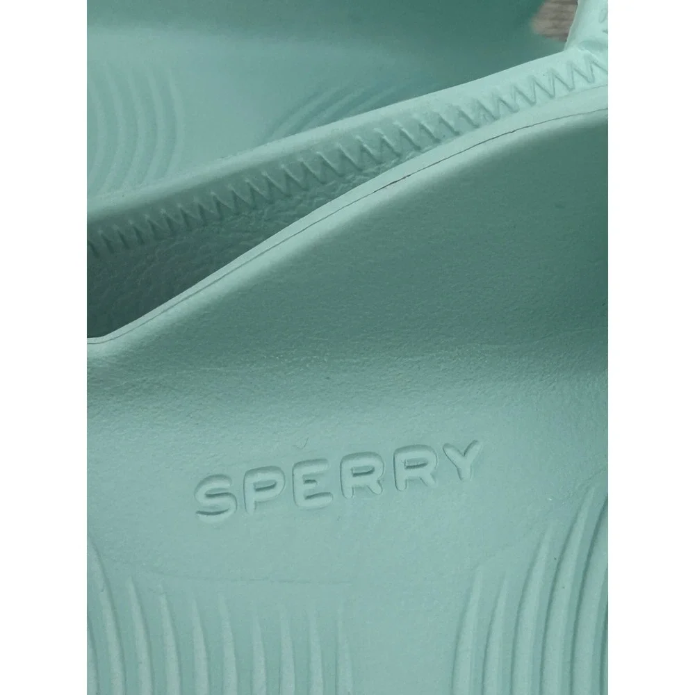 Sperry Flip Flop Sandals Mint Green Mens 10 Womens 12 Water Friendly Beach Thong